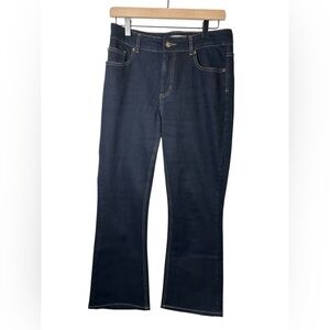 Chico’s Platinum Women’s Size 0 Dark Wash Bootcut Jeans – Stretch Cotton Denim